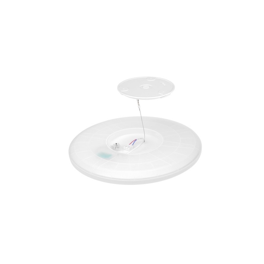 LED Fürdőszobai lámpa mozgás- és alkonyatérzékelővel NIVERA LED/32W/230V IP54 3000/4000/6000K átm. 42 cm fehér + távirányító