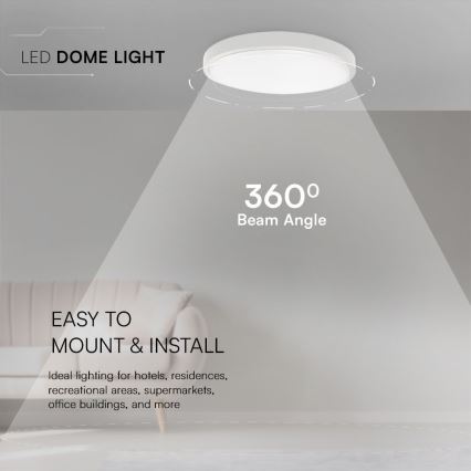 LED Fürdőszobai mennyezeti lámpa SAMSUNG CHIP LED/18W/230V IP44 4000K átmérő 25 cm fehér