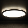 LED Fürdőszobai mennyezeti lámpa AZPO LED/11,8W/230V átm. 22,5 cm IP54 fekete