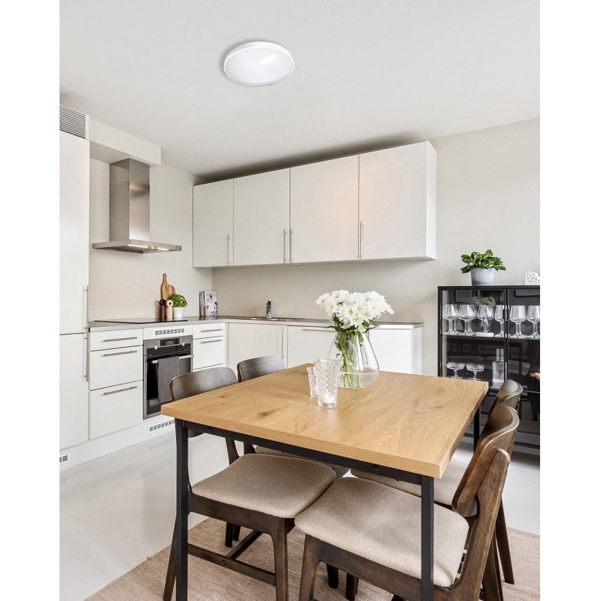 LED Fürdőszobai mennyezeti lámpa CIRCLE LED/18W/230V 4000K átm. 30 cm IP44 fehér