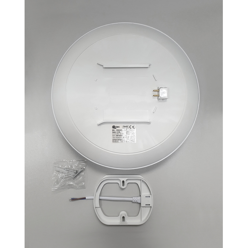 LED Fürdőszobai mennyezeti lámpa CIRCLE LED/18W/230V 4000K átm. 30 cm IP44 fehér