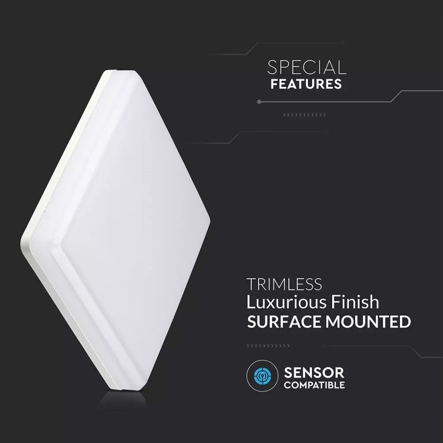 LED Fürdőszobai mennyezeti lámpa DOME LED/25W/230V IP44 30x30 cm