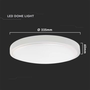 LED Fürdőszobai mennyezeti lámpa érzékelővel LED/18W/230V 4000K IP44 fehér