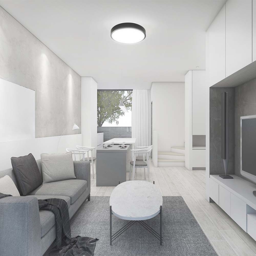LED Fürdőszobai mennyezeti lámpa érzékelővel LED/18W/230V 4000K IP44 átm. 29,5 cm fekete + távirányítás