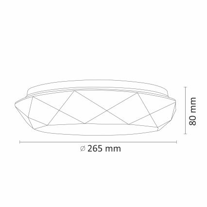LED fürdőszobai mennyezeti lámpa GALAXY LED/12W/230V