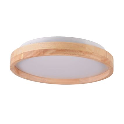 LED fürdőszobai tölgyfa mennyezeti lámpatest LED/12W/230V Ø 27 cm IP44