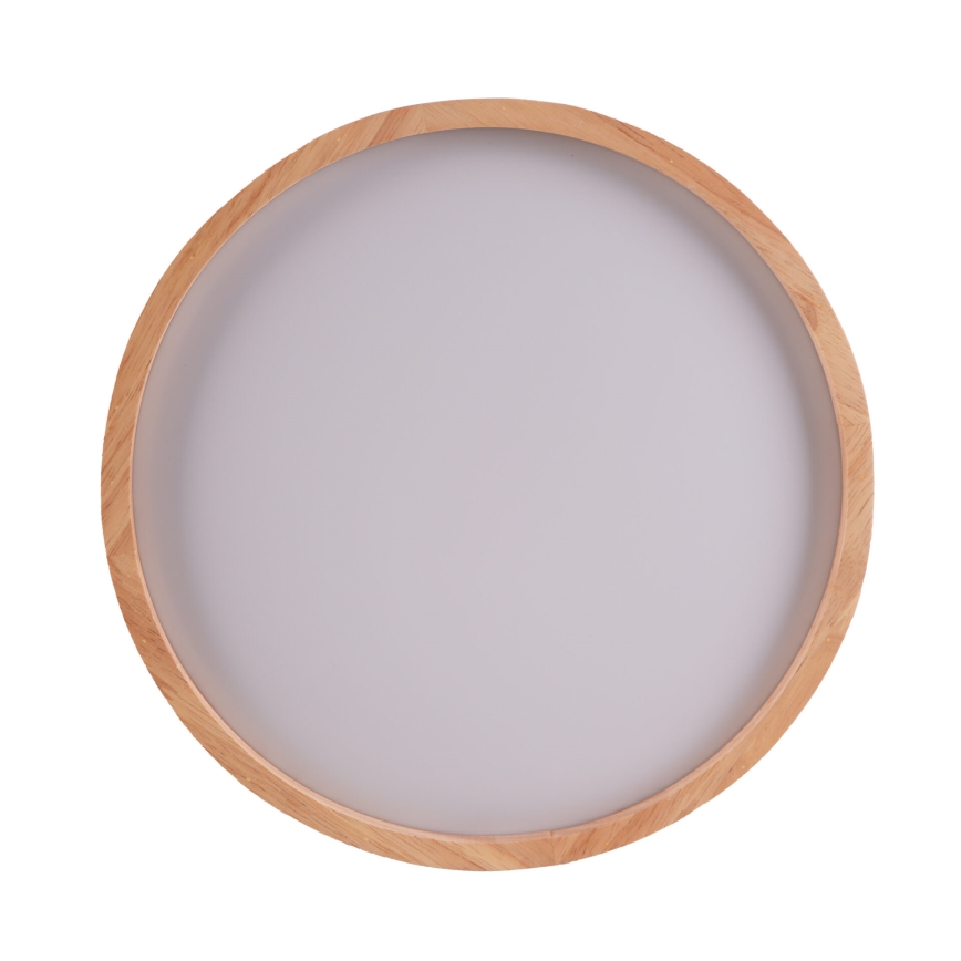 LED fürdőszobai tölgyfa mennyezeti lámpatest LED/12W/230V Ø 27 cm IP44