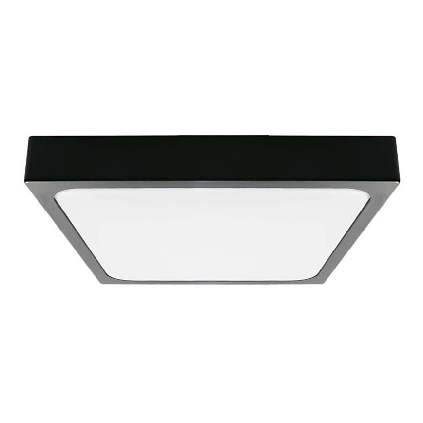 LED Fürdőszobai mennyezeti lámpa LED/18W/230V 4000K IP44 22,5x22,5 cm fekete