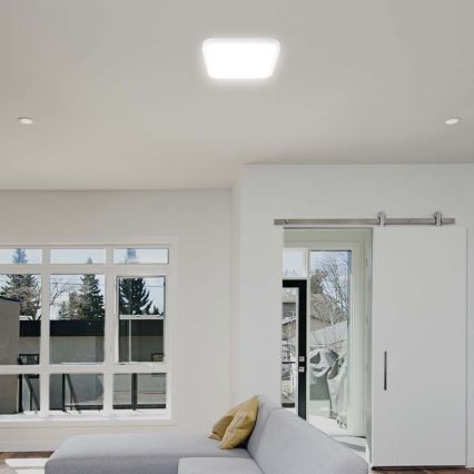 LED Fürdőszobai mennyezeti lámpa LED/18W/230V 6500K IP44 25x25 cm fehér