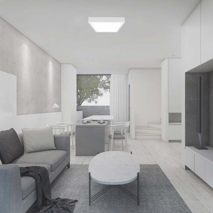 LED Fürdőszobai mennyezeti lámpa LED/24W/230V 4000K IP44 29,5x29,5 cm fehér