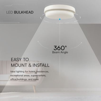 LED Fürdőszobai mennyezeti lámpa LED/24W/230V 4000K IP54 átm. 24 cm