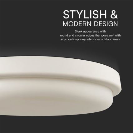 LED Fürdőszobai mennyezeti lámpa LED/24W/230V 6500K IP54 átm. 24 cm