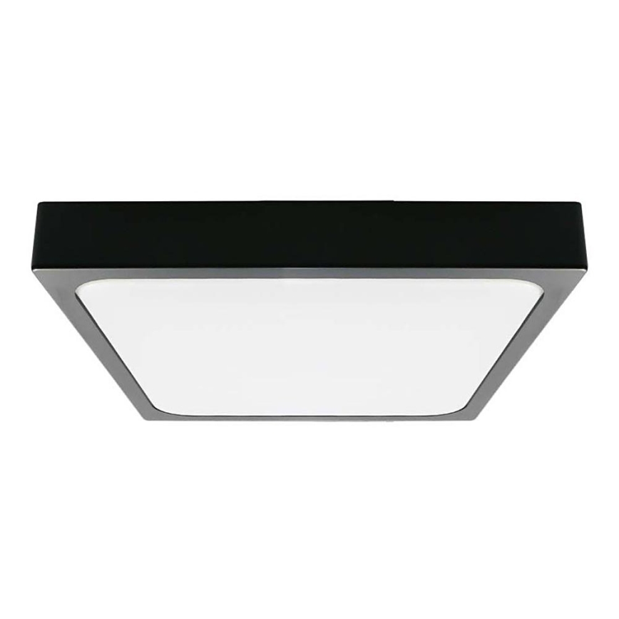 LED Fürdőszobai mennyezeti lámpa LED/30W/230V 3000K IP44 42x42 cm fekete