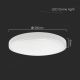 LED Fürdőszobai mennyezeti lámpa LED/36W/230V 3000K IP44 fehér