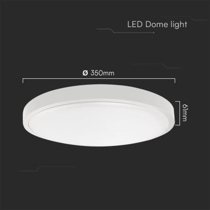 LED Fürdőszobai mennyezeti lámpa SAMSUNG CHIP LED/36W/230V IP44 6500K átmérő 35 cm fehér