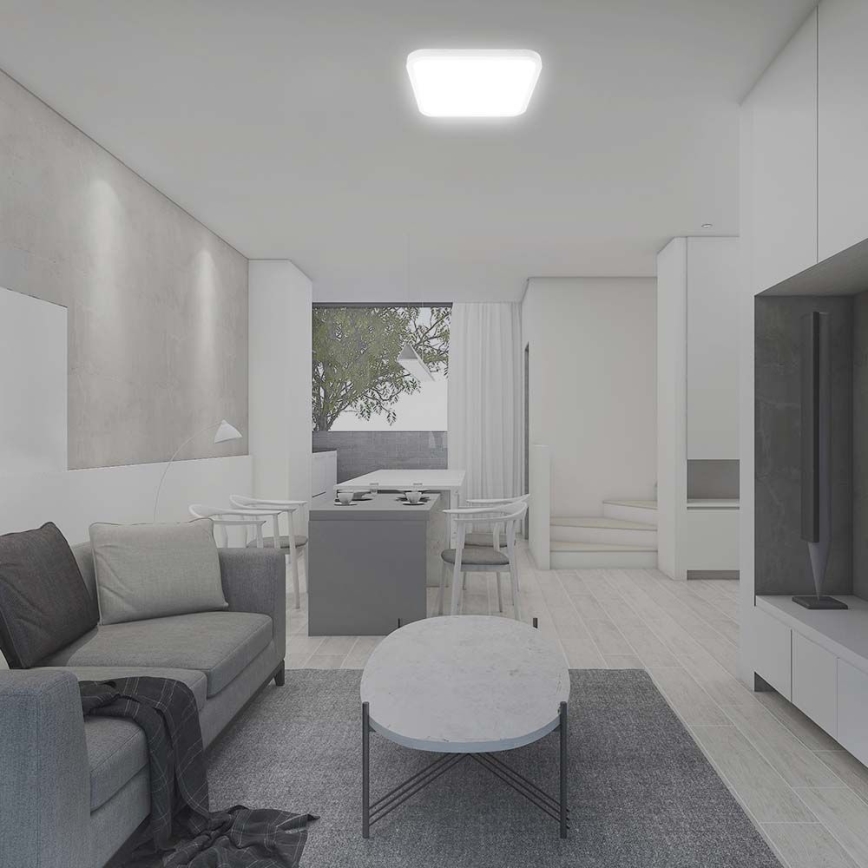 LED Fürdőszobai mennyezeti lámpa LED/48W/230V 3000K IP44 42x42 cm fehér