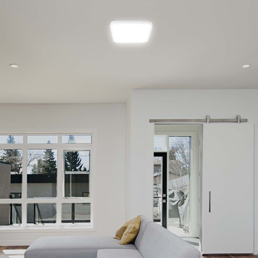 LED Fürdőszobai mennyezeti lámpa LED/48W/230V 6500K IP44 42x42 cm fehér