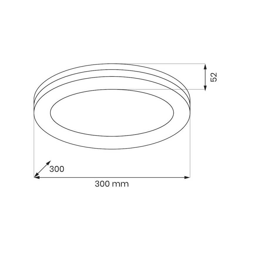 LED fürdőszobai mennyezeti lámpa MARLON LED/36W/230V Ø 30 cm IP54 fehér