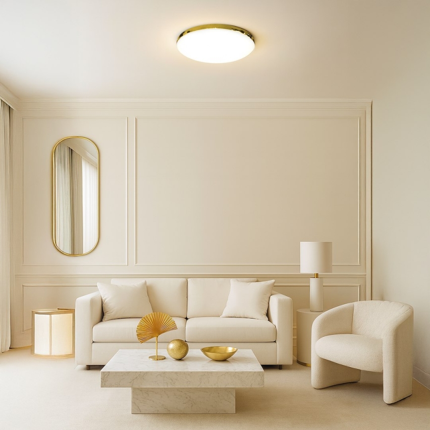 LED Fürdőszobai mennyezeti lámpa MAYA LED/15W/230V átm. 33 cm IP44 arany