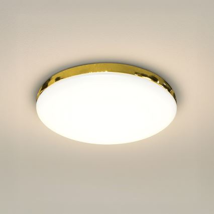 LED Fürdőszobai mennyezeti lámpa MAYA LED/15W/230V átm. 33 cm IP44 arany