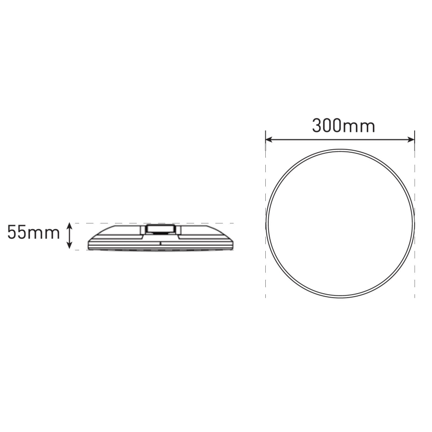 LED dimmelhető fürdőszobai lámpa SLIDE LED/6/12/18/24W/230V 2900/4000/6200K IP44 fehér