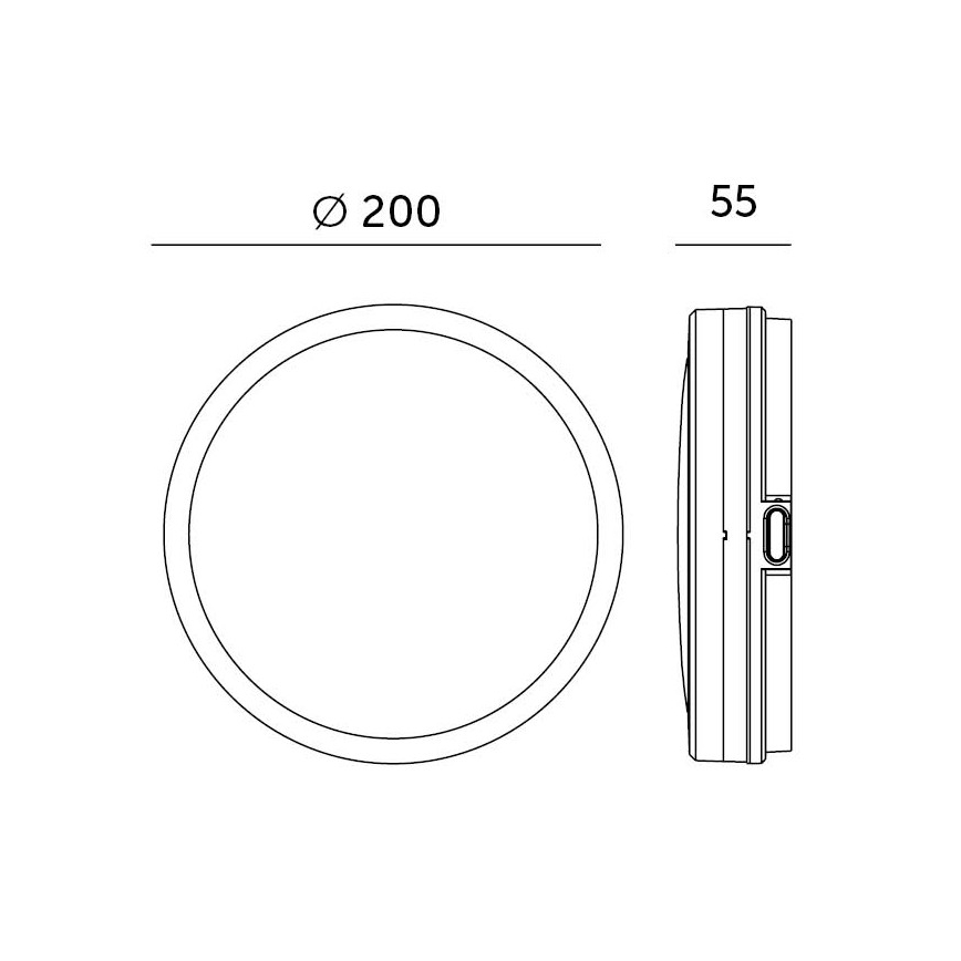 LED Fürdőszobai mennyezeti lámpa érzékelővel LED/12W/230V 3000/4000/6500K IP65 átmérő 20 cm fehér + távirányító
