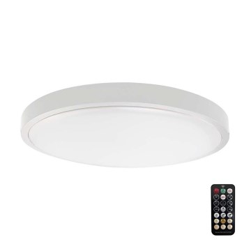 LED Fürdőszobai mennyezeti lámpa szenzorral SAMSUNG CHIP LED/18W/230V IP44 4000K átmérő 29 cm fehér + távirányító