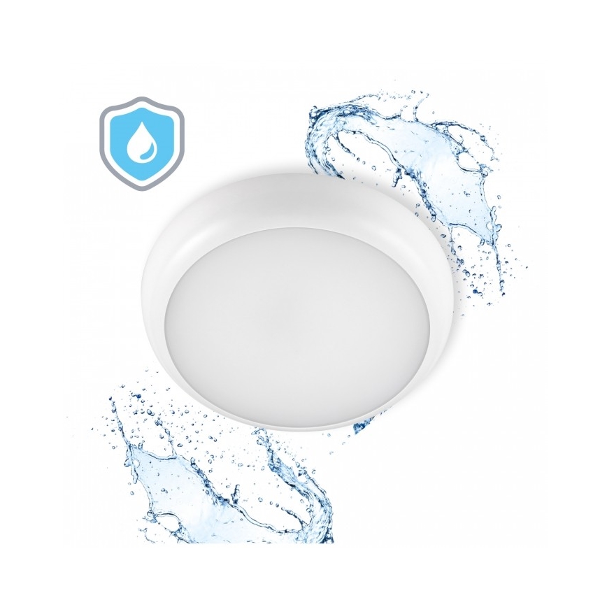 LED fürdőszobai mennyezeti lámpa DEFENDER LED/12/18/24W/230V 3000/4000/6500K IP65 átm. 30 cm fehér