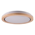 LED fürdőszobai tölgyfa mennyezeti lámpatest LED/24W/230V pr. 39 cm IP44