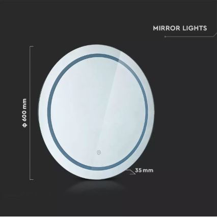 LED Fürdőszobai tükör háttérvilágítással LED/25W/230V 3000/4000/6400K IP44