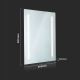 LED Fürdőszobai tükör háttérvilágítással LED/30W/230V IP44 80x60 cm