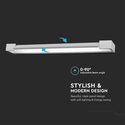 LED Fürdőszobai tükörmegvilágítás LED/16W/230V 3000K IP44 60 cm fehér