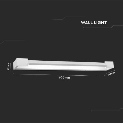 LED Fürdőszobai tükörmegvilágítás LED/16W/230V 3000K IP44 60 cm fehér