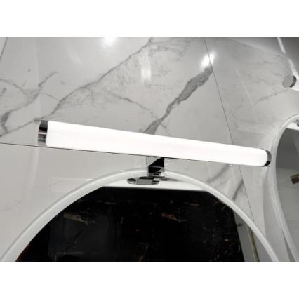 LED fürdőszobai tükörvilágítás, 10 W, 230 V, 45 cm, IP44, fényes króm