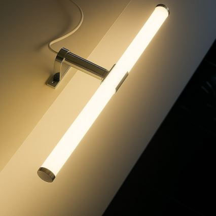 LED fürdőszobai tükörvilágítás 2 az 1-ben APA LED/6W/230V 40 cm IP44 fényes króm