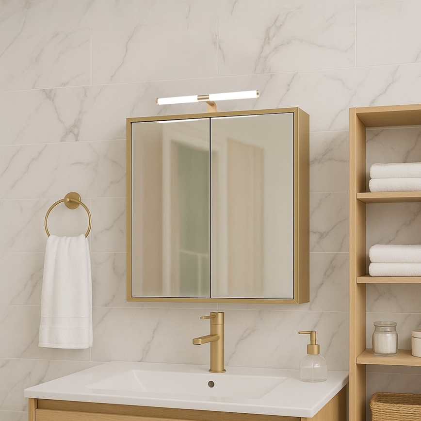 LED fürdőszobai tükörvilágítás APA LED/6W/230V 40 cm IP44 arany