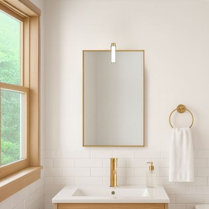 LED fürdőszobai tükörvilágítás APA MINI LED/4W/230V IP44 arany