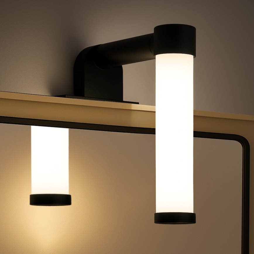 LED fürdőszobai tükörvilágítás APA MINI LED/4W/230V IP44 fekete