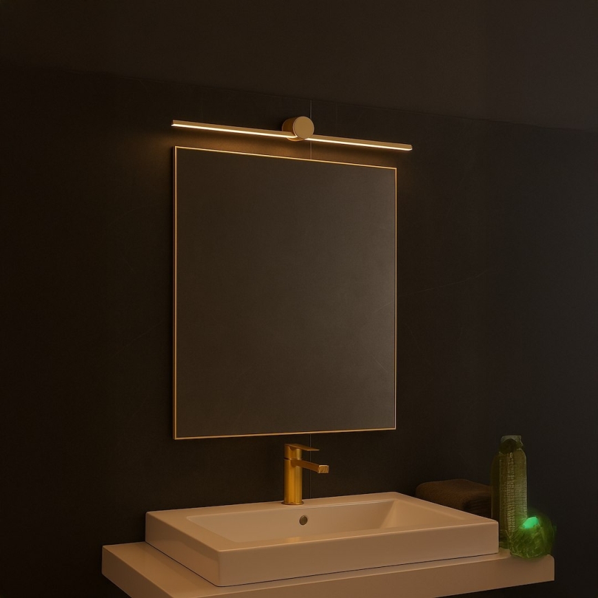 LED fürdőszobai tükörvilágítás ARTIST LED/9W/230V 60 cm IP44 arany