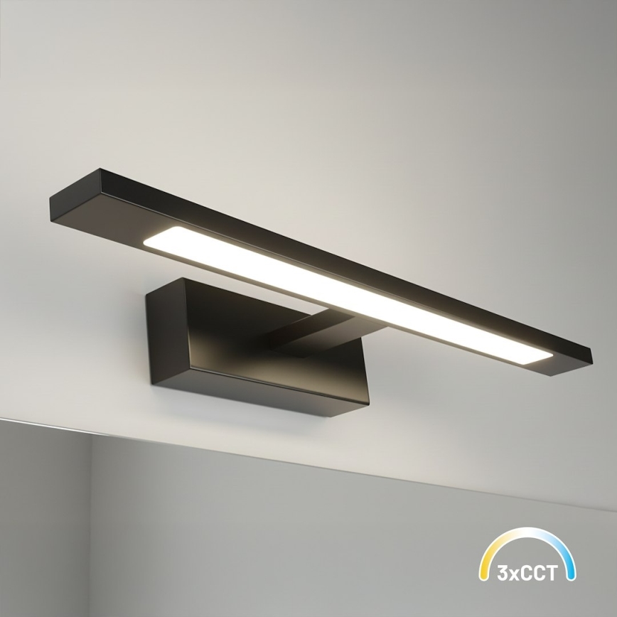 LED fürdőszobai tükörvilágítás KLIMT LED/8W/230V 3000/4000/6000K 40 cm IP44 fekete