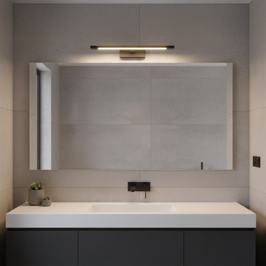 LED fürdőszobai tükörvilágítás KLIMT LED/8W/230V 3000/4000/6000K 40 cm IP44 fekete