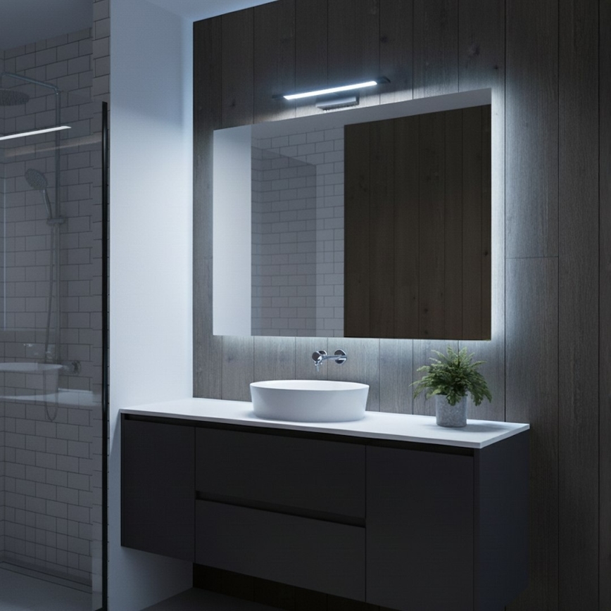 LED fürdőszobai tükörvilágítás KLIMT LED/8W/230V 3000/4000/6000K 40 cm IP44 fekete