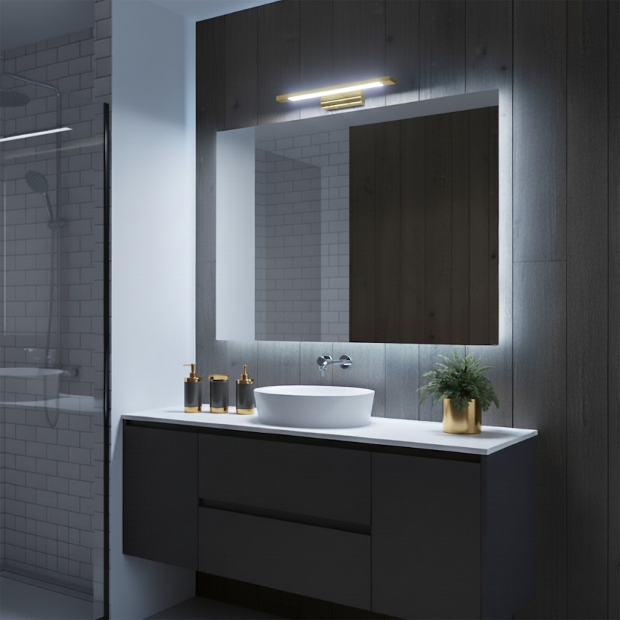 LED fürdőszobai tükörvilágítás KLIMT LED/8W/230V 3000/4000/6000K 40 cm IP44 arany