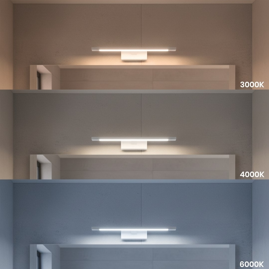 LED fürdőszobai tükörvilágítás KLIMT LED/8W/230V 3000/4000/6000K 40 cm IP44 fehér