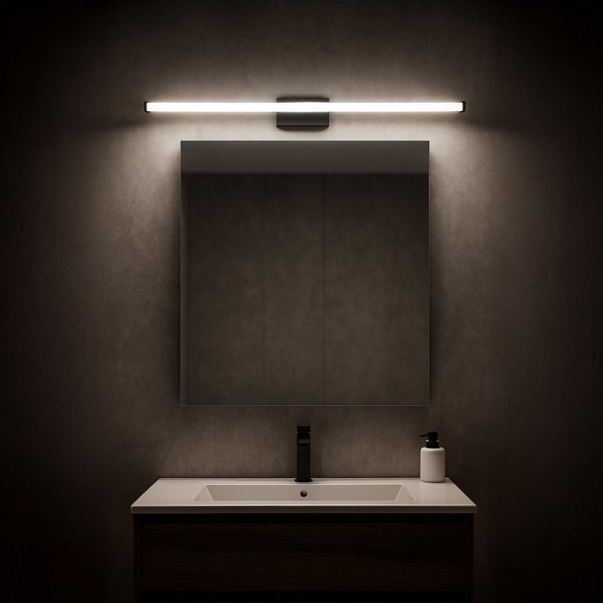 LED fürdőszobai tükörvilágítás MIRORE LED/10W/230V 60 cm IP44 fekete
