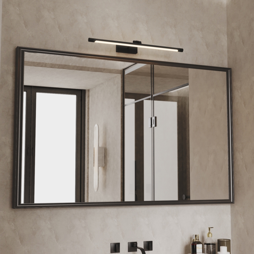 LED fürdőszobai tükörvilágítás MIRROR LED/8W/230V 4000K IP44 60 cm fekete