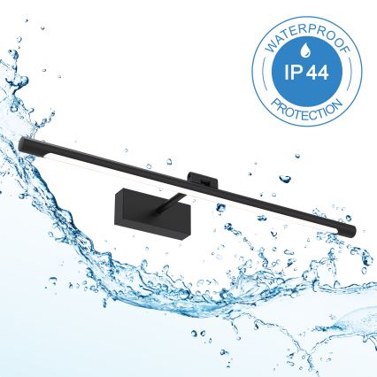 LED fürdőszobai tükörvilágítás MIRROR LED/8W/230V 4000K IP44 60 cm fekete