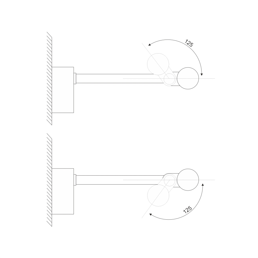 LED fürdőszobai tükörvilágítás MIRROR LED/8W/230V 4000K IP44 60 cm fekete