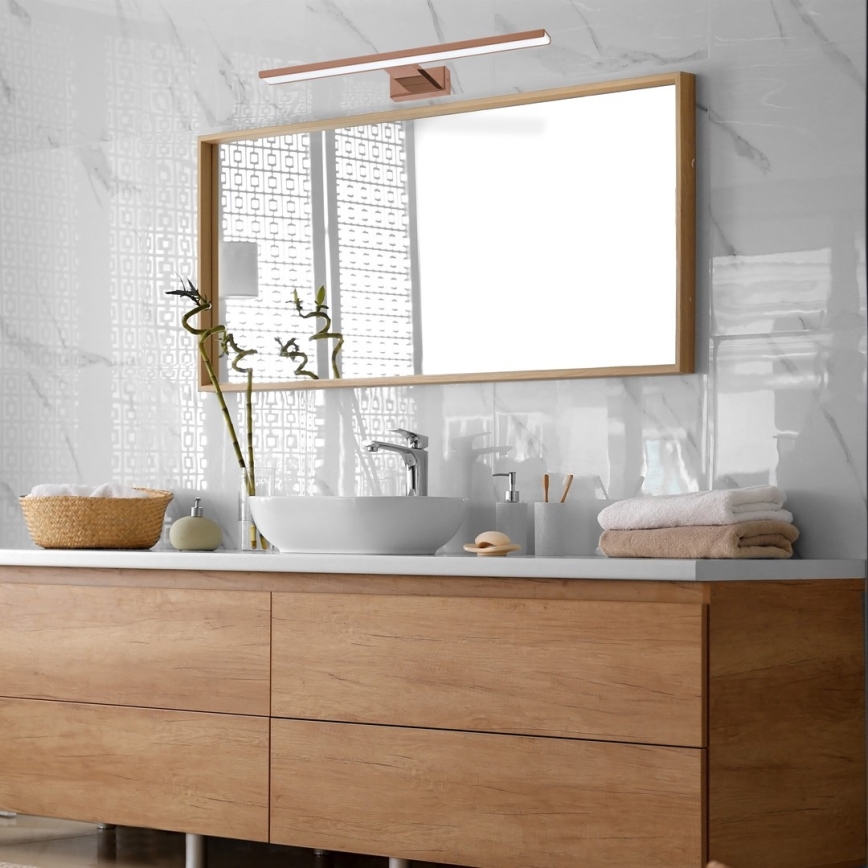 LED fürdőszobai tükörvilágítás SHINE LED/13,8W/230V 60 cm IP44 rózsaarany