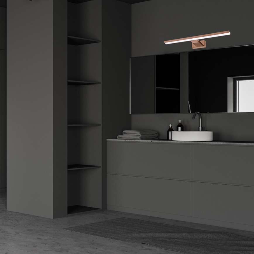 LED fürdőszobai tükörvilágítás SHINE LED/13,8W/230V 60 cm IP44 rózsaarany